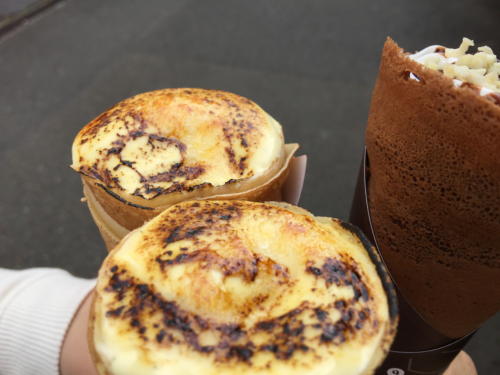 コムクレープのクレープブリュレとチョココムク