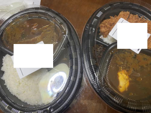松屋フーズのチーズ&ほうれん草ロースカツカレー、彩り野菜カレー